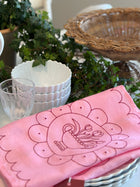 Tulip Plate Placemat - Pink and Raspberry Red