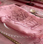 Poppies Urn Placemat - Pink & Raspberry Red