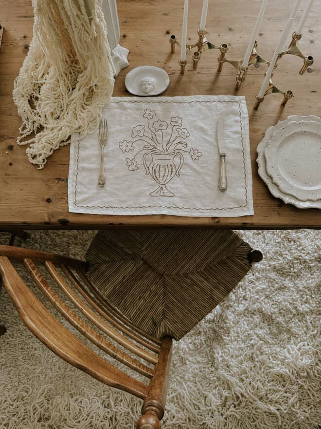 Bloom Placemats. Set the scene. Slow the moment. And always have flowers at your table.