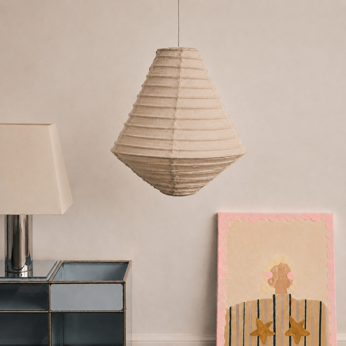 Linen Light Shade Diamant Natural