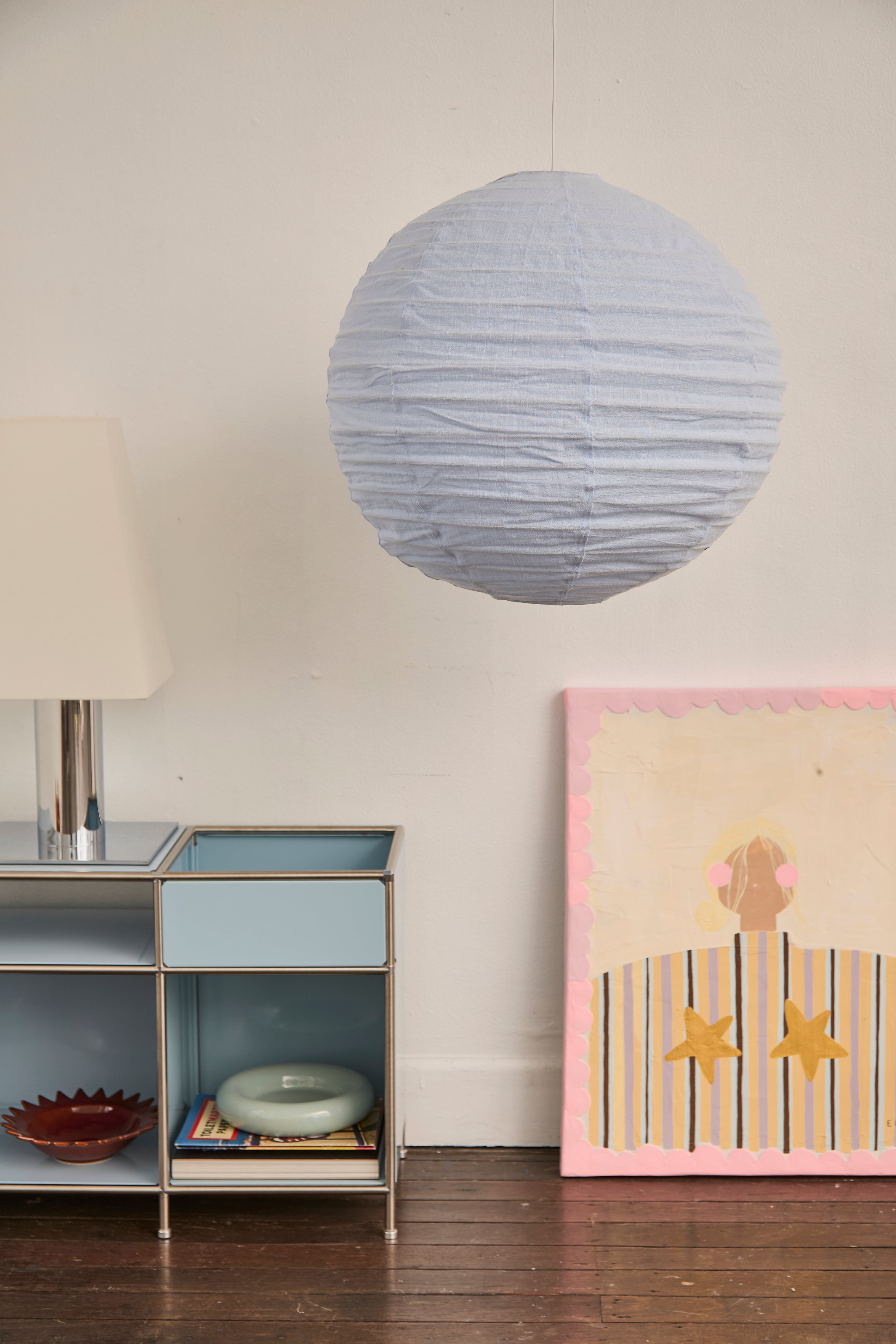 60cm Round Linen Light Baby Blue Pre-Order