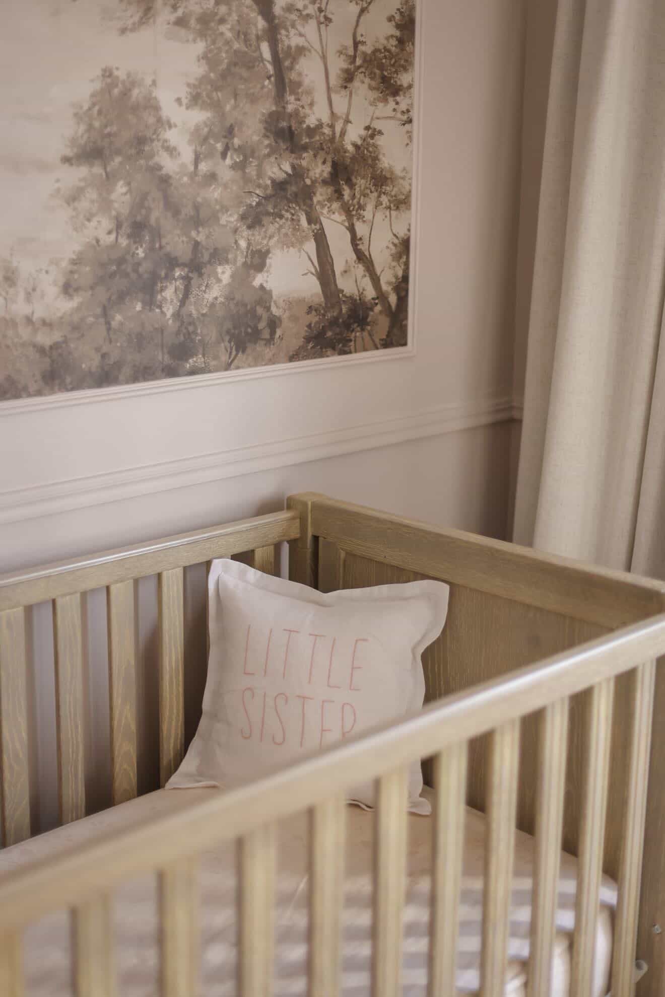 Little Sister Linen Cushion White