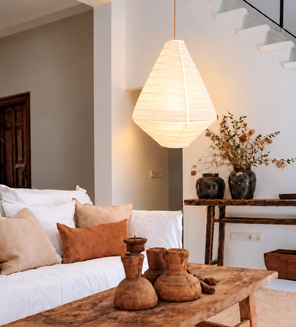Linen Light Shade Diamant Warm White