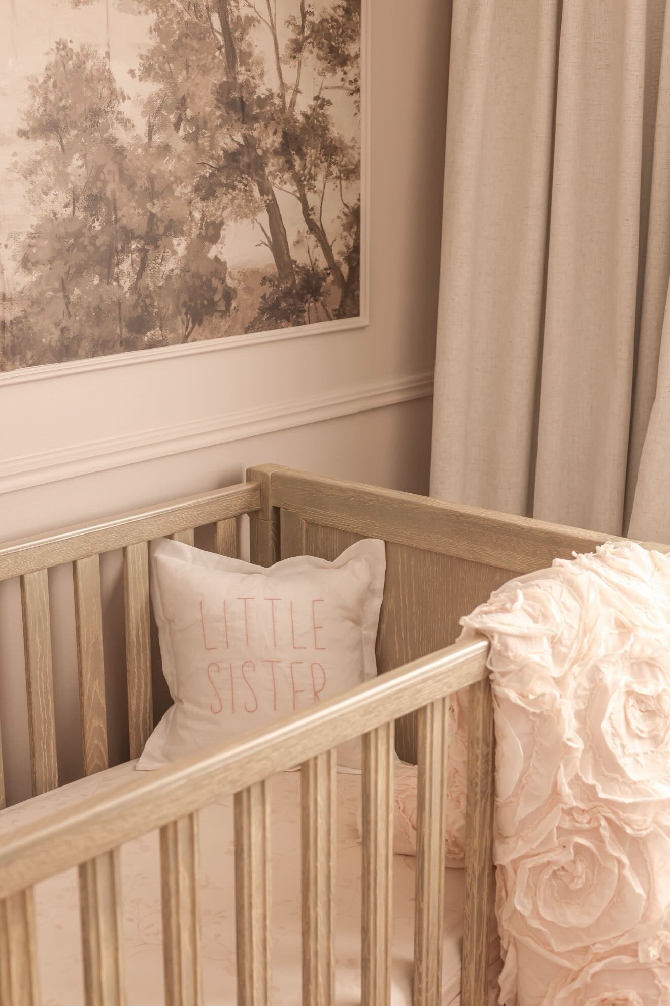 Little Sister Linen Cushion White