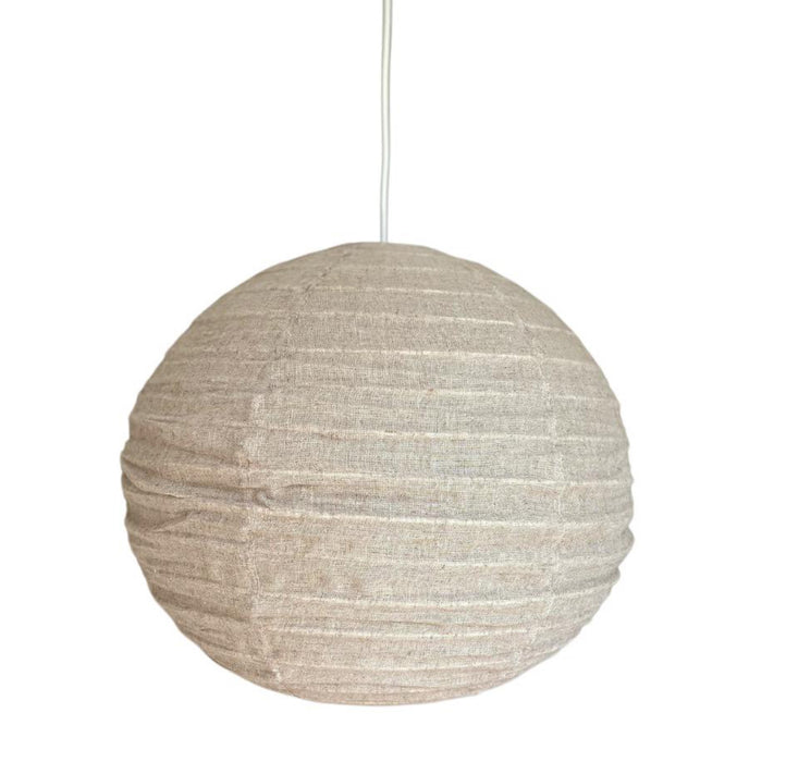 Linen Light Shade -  Rund - Natural -50cm