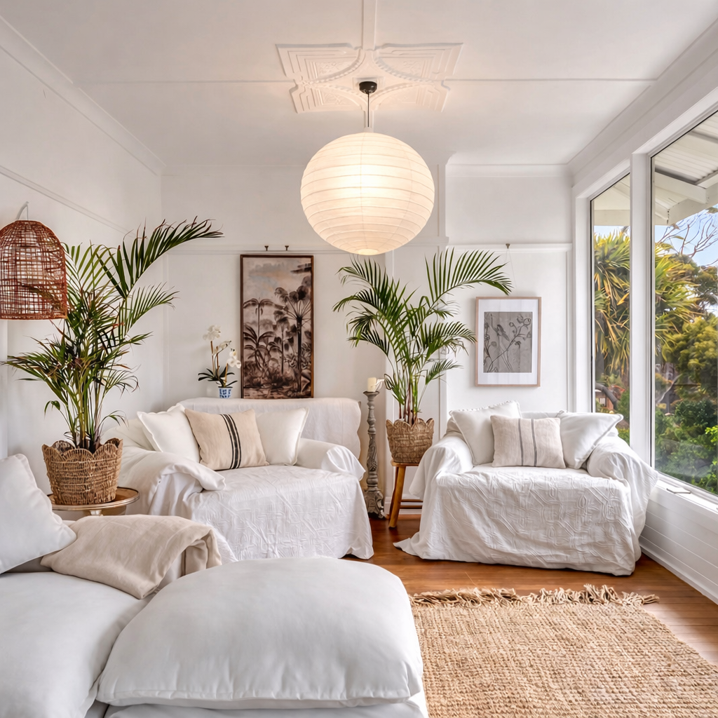 Organic Cotton Light Shade Rund Warm White 60cm