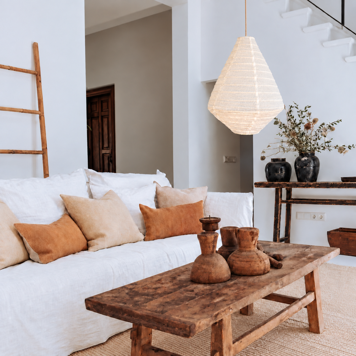 Linen Light Shade Diamant Warm White
