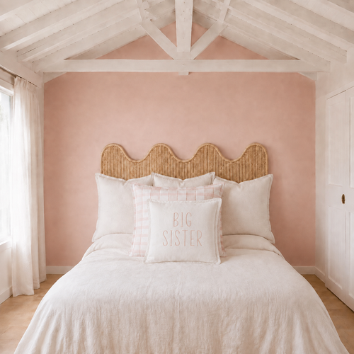 Big Sister Linen Cushion White