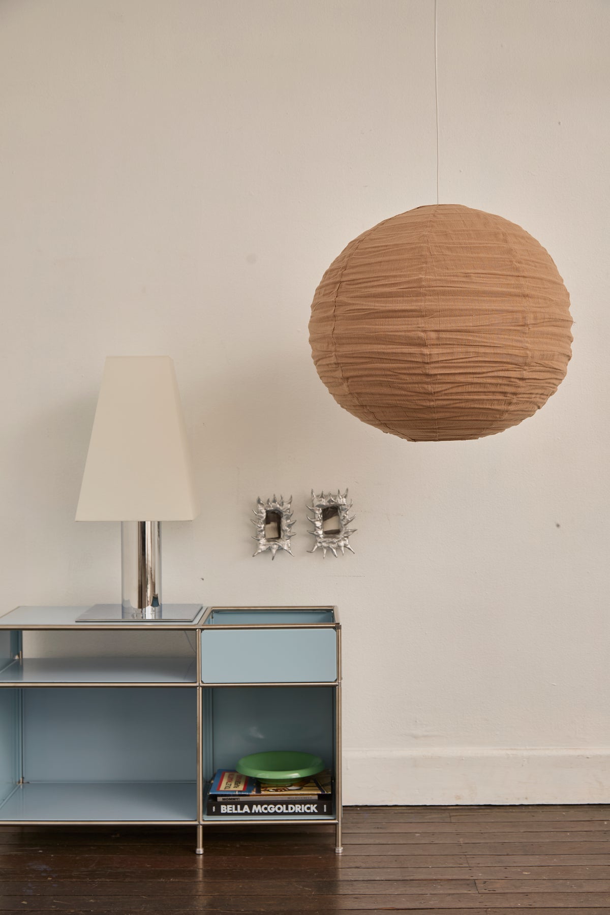 Linen Light Shade Rund Latte 60cm