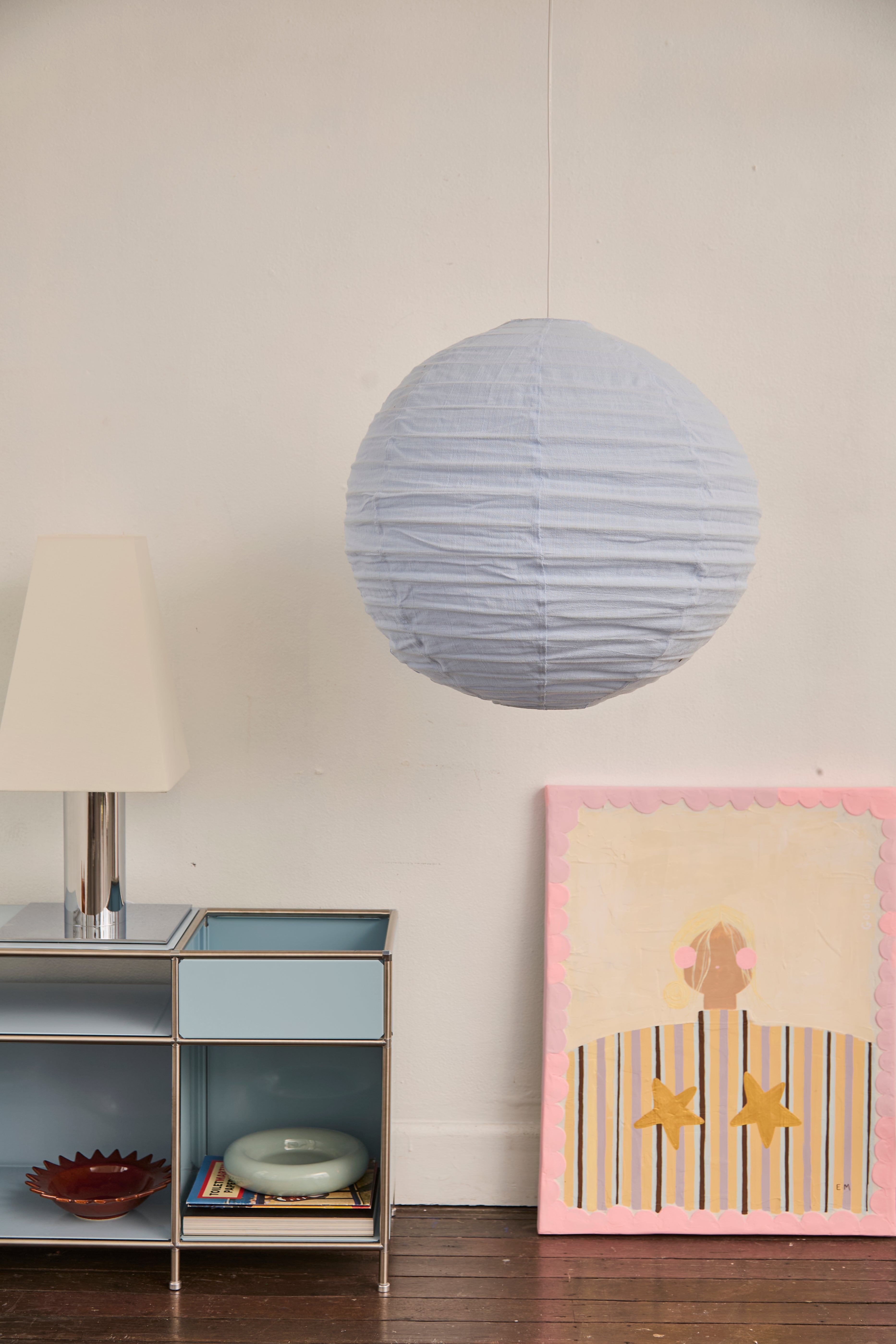 60cm Round Linen Light Baby Blue Pre-Order