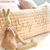 Big Sister Cushion Peach Gingham