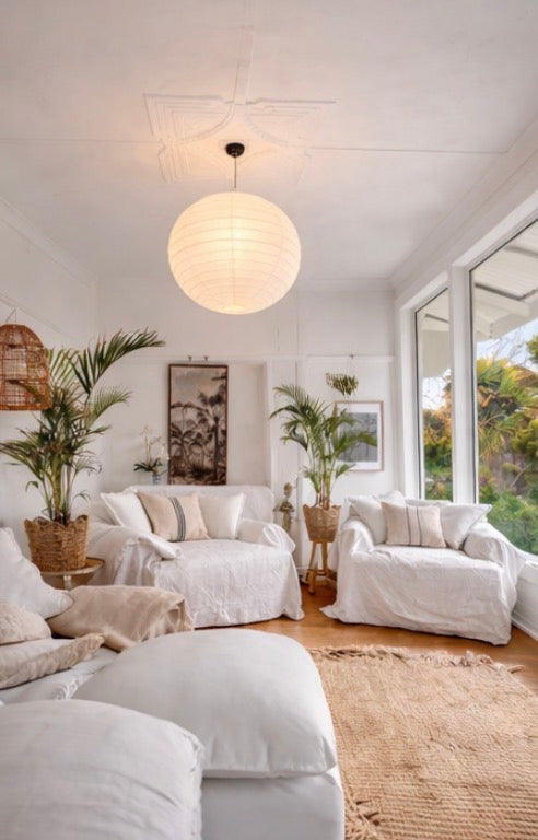 Organic Cotton Light Shade Rund Warm White 60cm