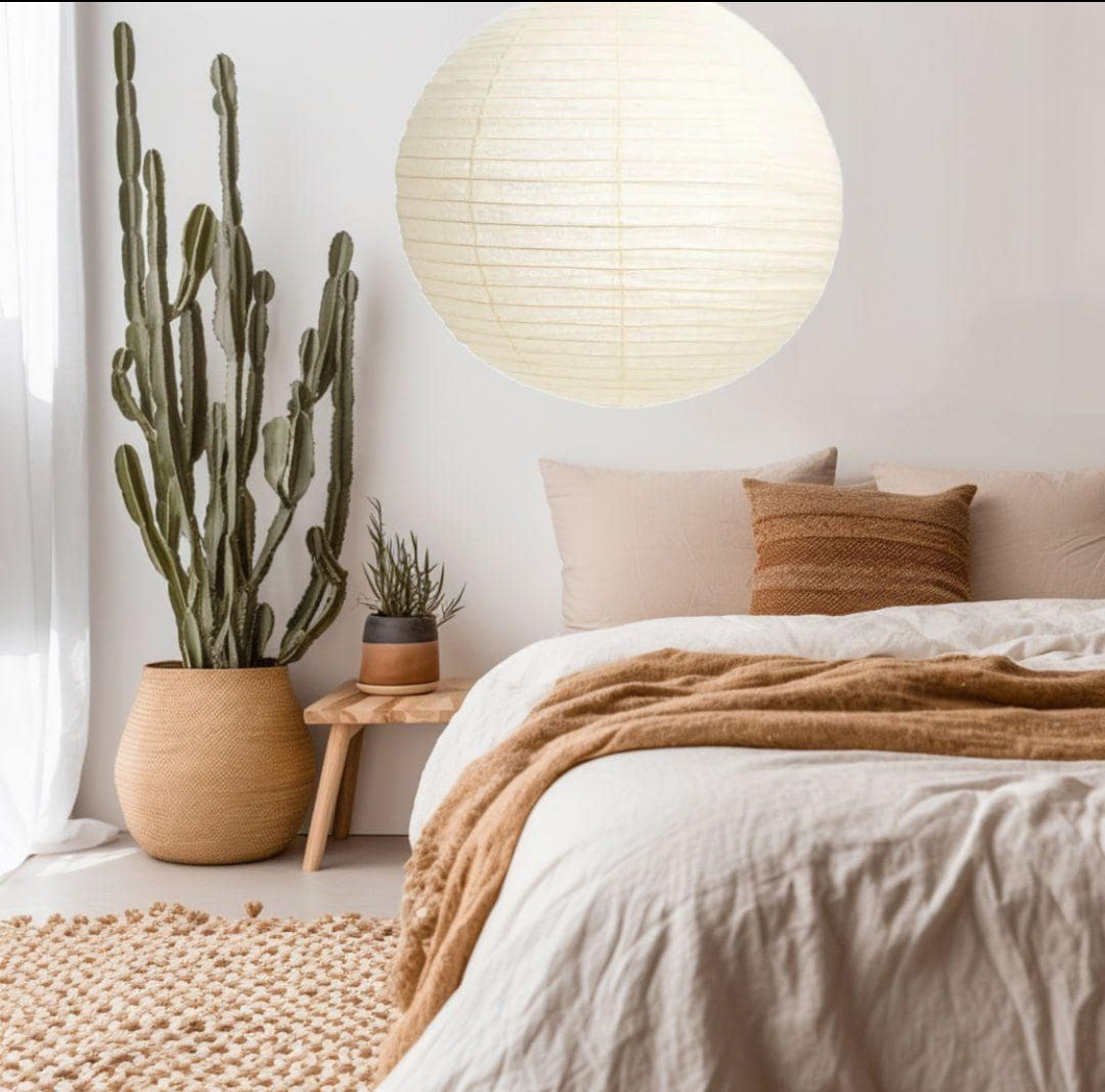 Organic Cotton Light Shade Rund Warm White 70cm
