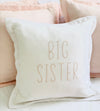 Big Sister Linen Cushion White 40 x 40cm