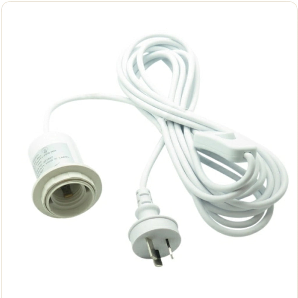 Suspension lighting cable to hang linen light 