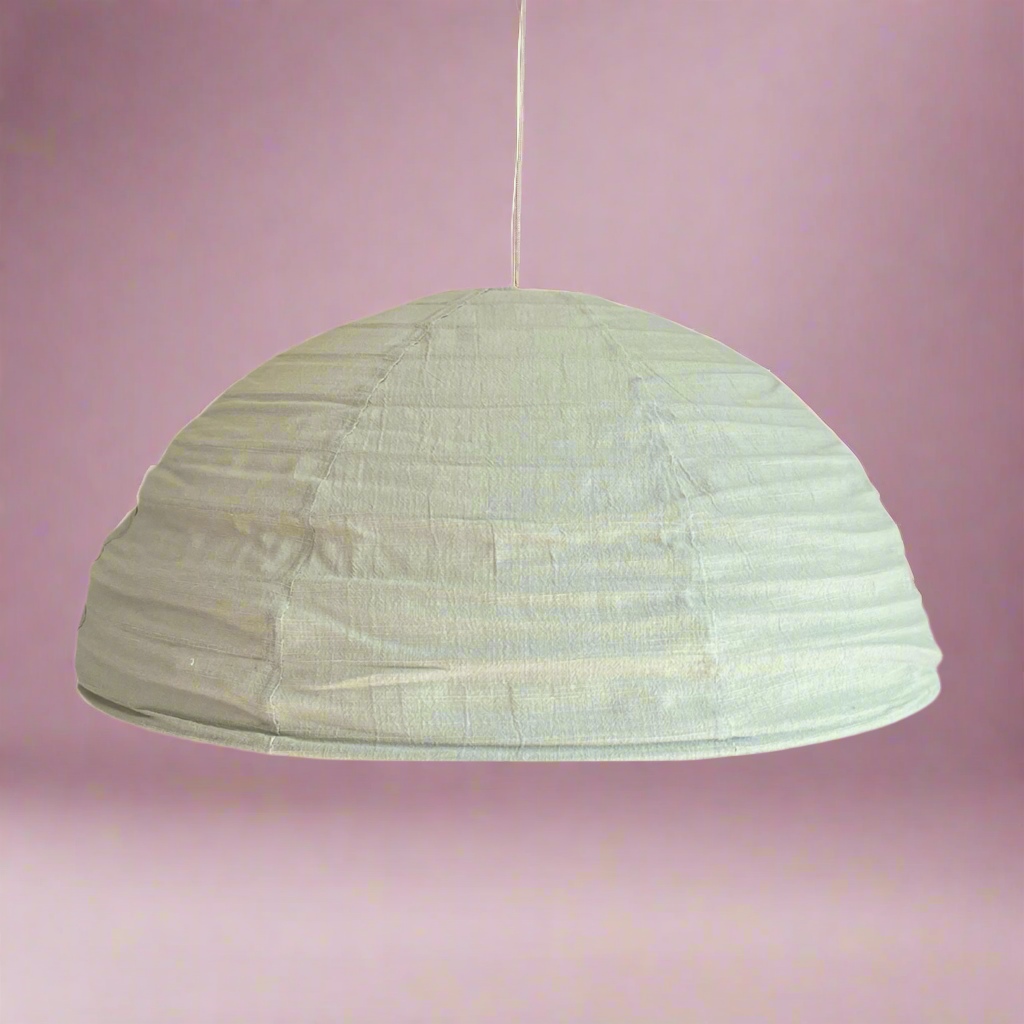 Lumi Dome Green Tea linen light shade