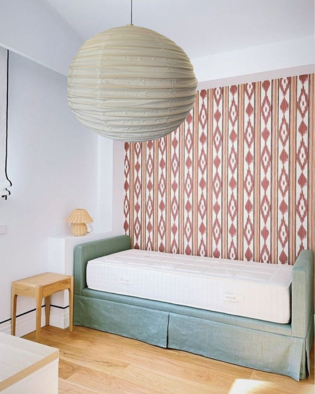 Cotton light shade 70m pendant light fitting