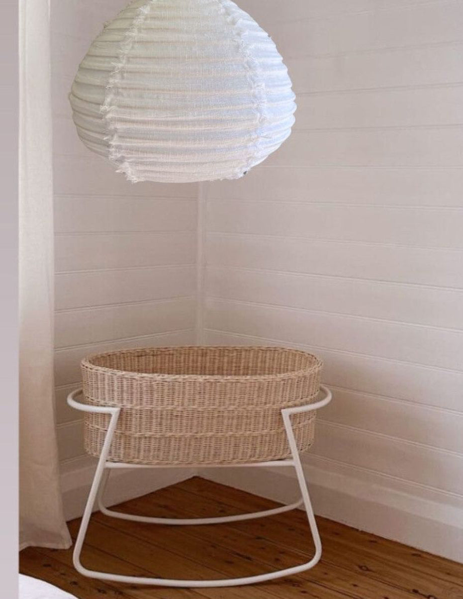 Paere linen pendant light shade. 100% Linen organic fabric hand-made.
