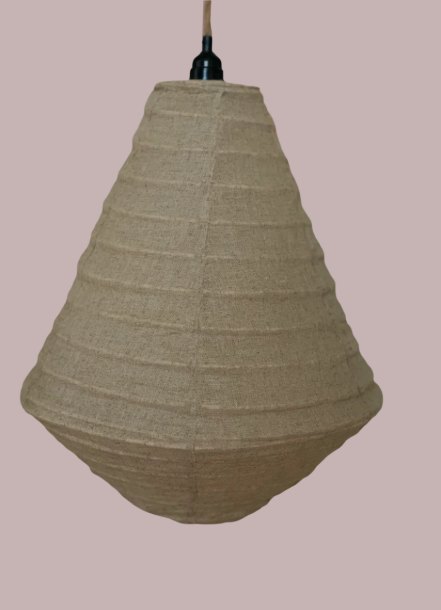 Diamond shaped linen light natural linen colour