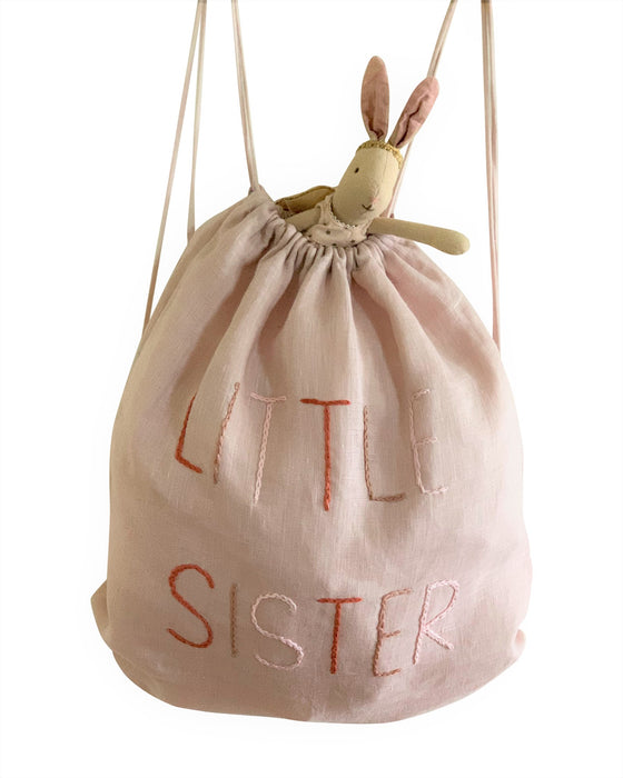 Little Sister Linen  Santa Sack